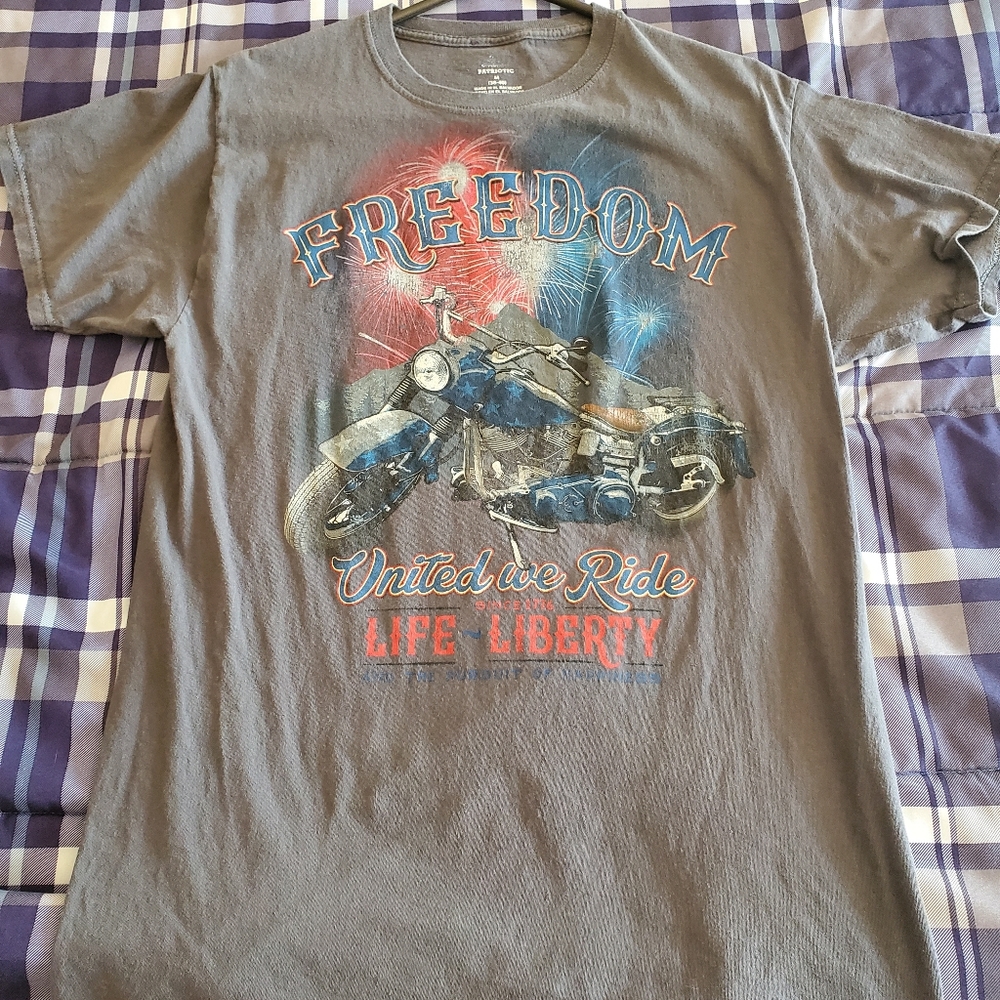 Unisex freedom bike tee